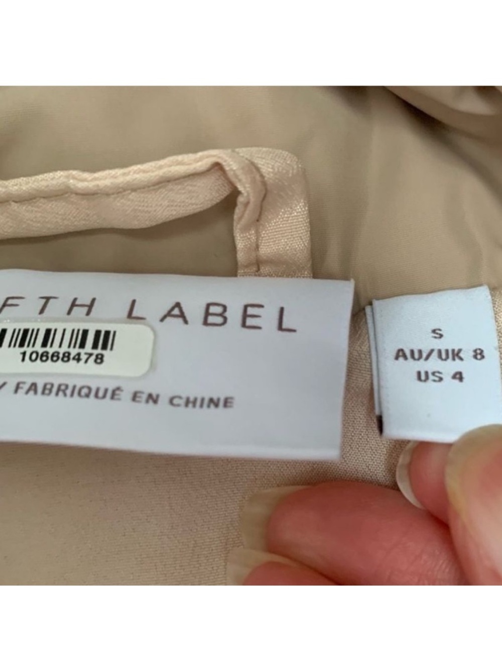 THE FIFTH LABEL Jacket S Puffer Tan - Picture 8 of 10